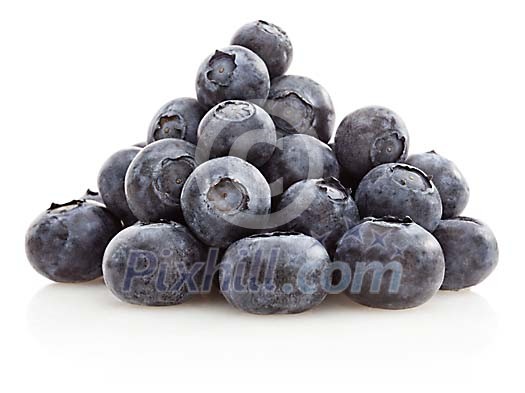 Pile of fresh blueberries