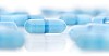 Blue pills background