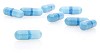 Clipped blue pills