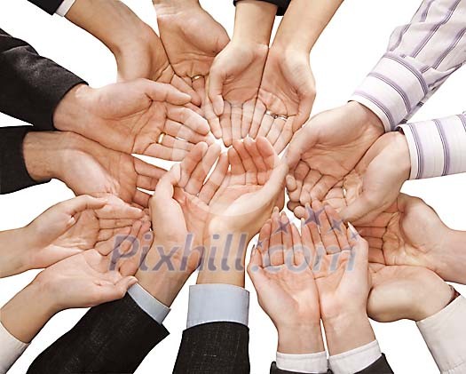 Clipped hands waiting for something Clipped hands waiting for something