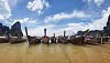 Longtail boats at Railay Beach, Thailand