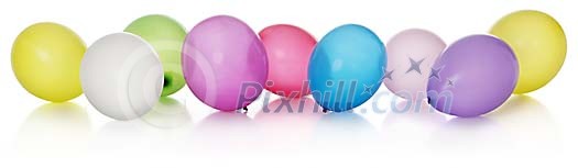 Isolated collection of balloons Isolated collection of balloons