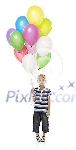 Boy with balloons Boy with balloons