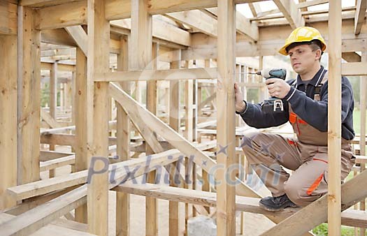 Construction worker working 