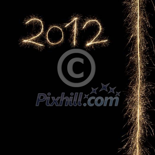 Sparkler 2012 with copy space Sparkler 2012 with copy space