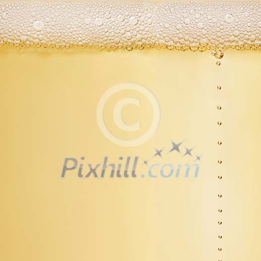 Champagne bubbles close up with copy space Champagne bubbles close up with copy space