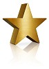Standing golden star