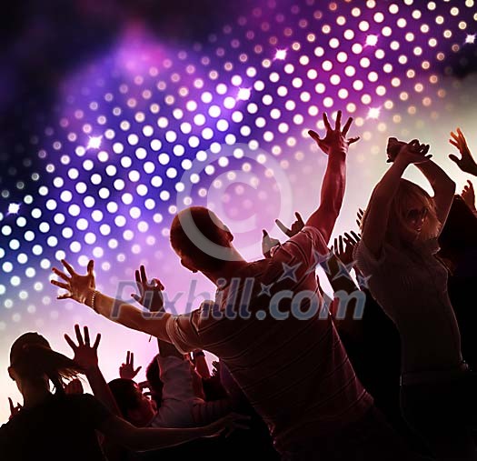 People celebrating in the club People celebrating in the club