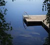 Dock in quiet lake