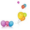 Isolated balloons on a white background