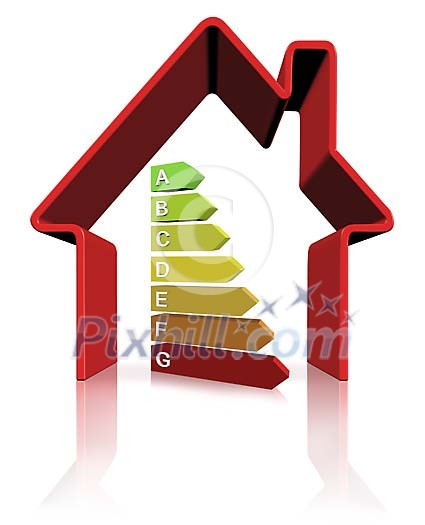 Energy standard in 3d huose frame Energy standard in 3d huose frame
