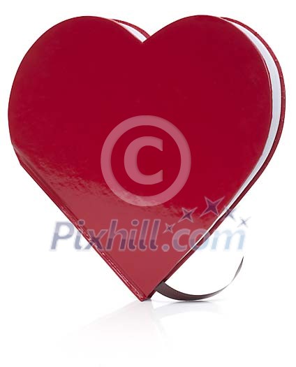 Isolated heartshaped book Isolated heartshaped book