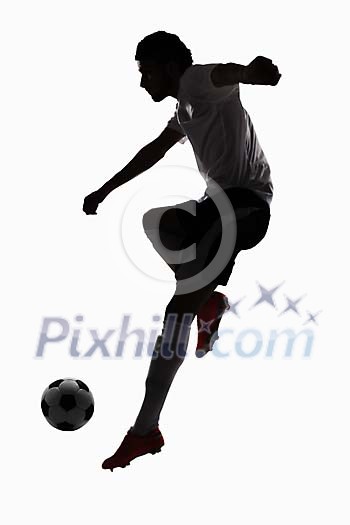 Soccer player with ball Soccer player with ball