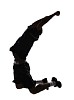 High jumper jumping