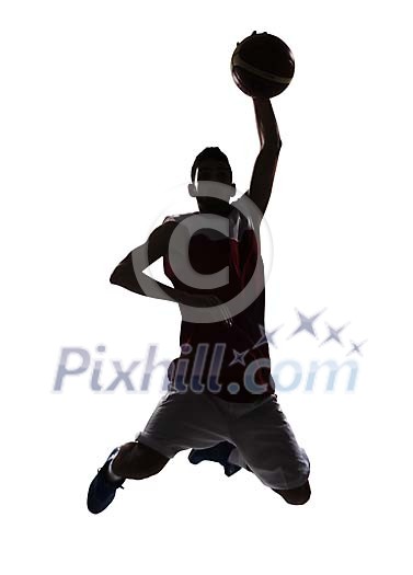 Basketball player silhouette Basketball player silhouette