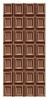 Isolated brown chocolate bar