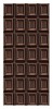 Isolated dark brown chocolate