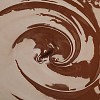 Melted chocolate background