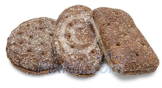 Isolated different shaped rye bread Isolated different shaped rye bread