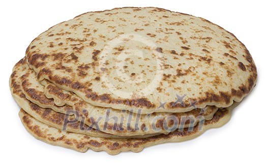 Isolated pile of pancakes Isolated pile of pancakes