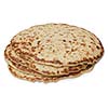 Isolated pile of pancakes