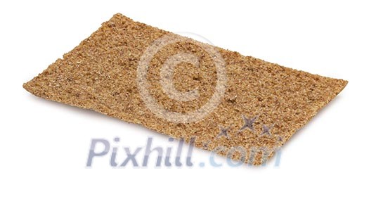 Isolated crispbread Isolated crispbread