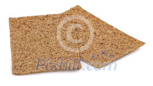 Isolated crispbread Isolated crispbread