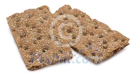 Isolated crispbread Isolated crispbread