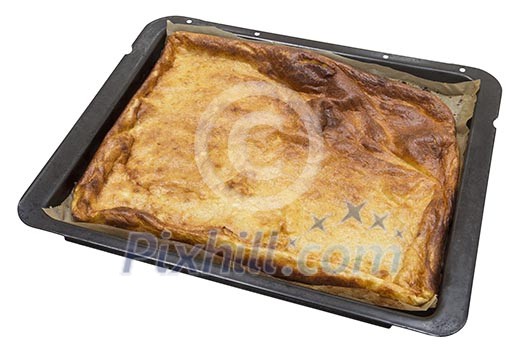 Isolated pancake on a pan Isolated pancake on a pan
