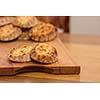 Karelian pasty on a cutting board