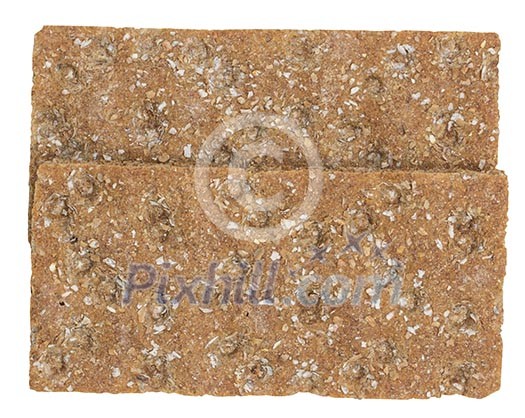 Isolated crispbread Isolated crispbread