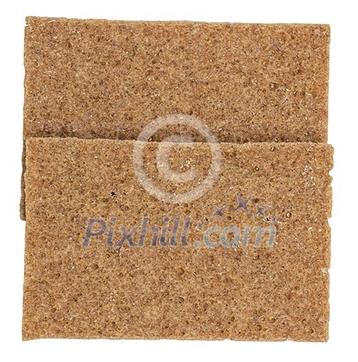 Isolated crispbread Isolated crispbread