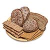 Isolated rye bread with crispbread