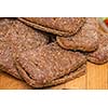 Pile of rye bread