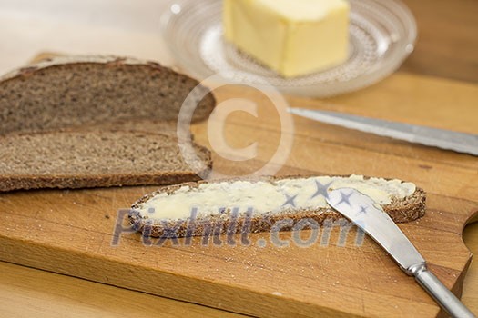 Rye bread with butter Rye bread with butter