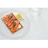 Crispbread with gravlax