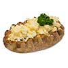 Isolated karelian pasty with egg butter