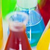 Coloured fluids in measuring glasses