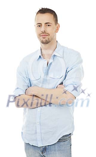 Isolated man standing Isolated man standing