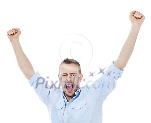 Successful man, hands up Successful man, hands up
