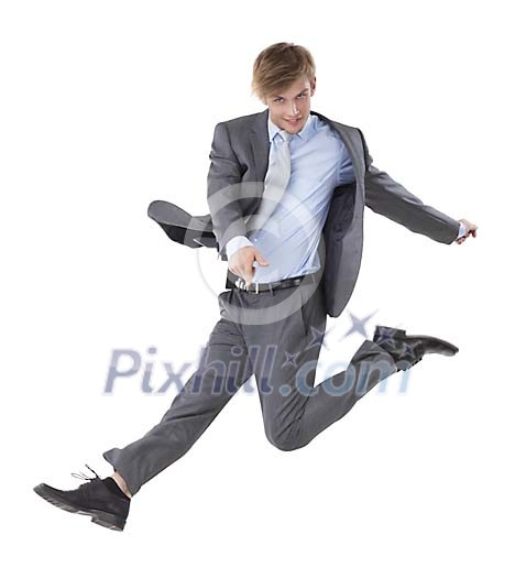 Isolated ballet businessman Isolated ballet businessman