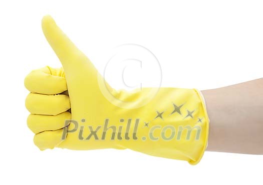 Isolated hand holding thumb up Isolated hand holding thumb up