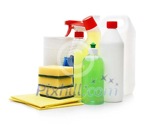 Isolated cleaning supplies Isolated cleaning supplies