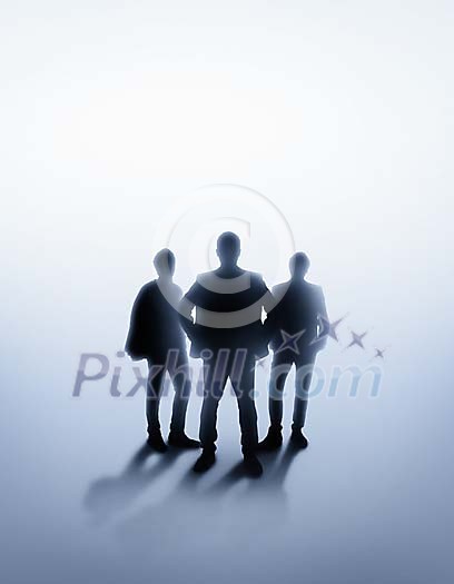 Standing shadow people Standing shadow people