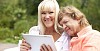 Older couple with a tablet computer