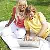 Couple enjoying time on the grass