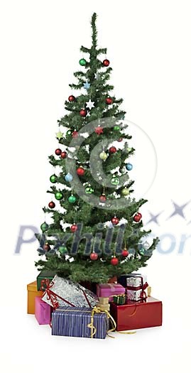 Christmas tree with presents Christmas tree with presents