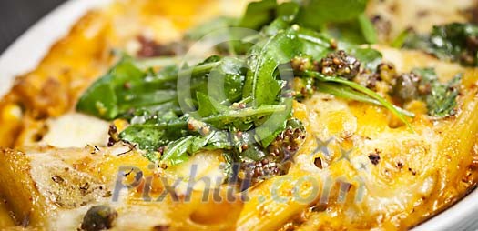 Closeup of a pasta Closeup of a pasta