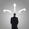 Man choosing a direction to go