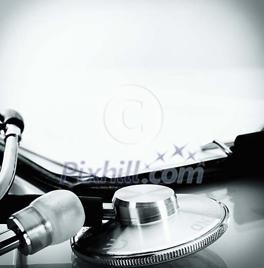 Closeup of a stetoscope Closeup of a stetoscope